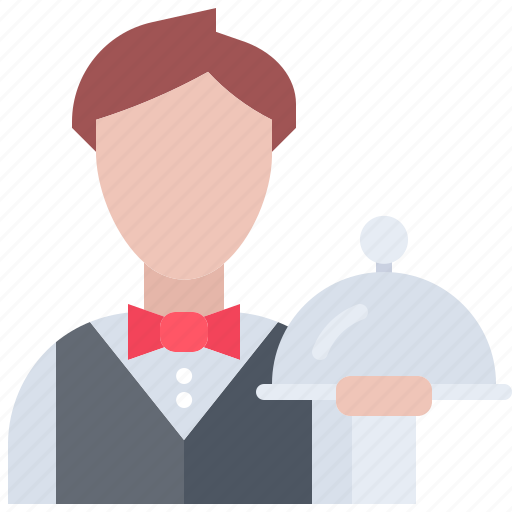 Waiter, dish, man, restaurant, cafe, food icon - Download on Iconfinder