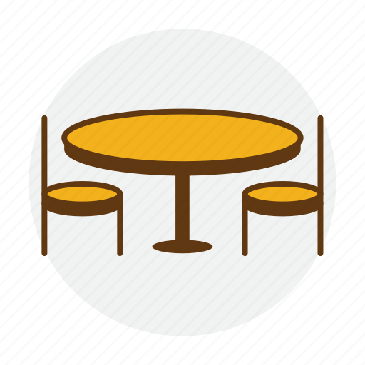 Booking, chair, dining, dinner, restaurant, table icon - Download on Iconfinder