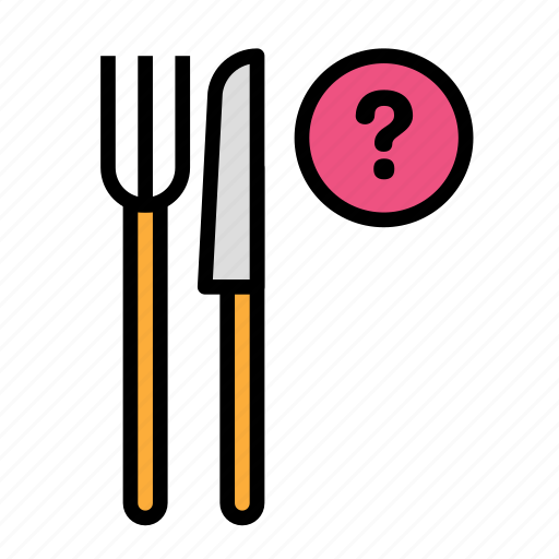 Drink, food, meal, question icon - Download on Iconfinder