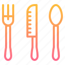 element, food, fork, kitchen, knife, restaurant, spoon
