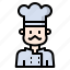 avatar, baker, chef, cooker, restaurant, user 