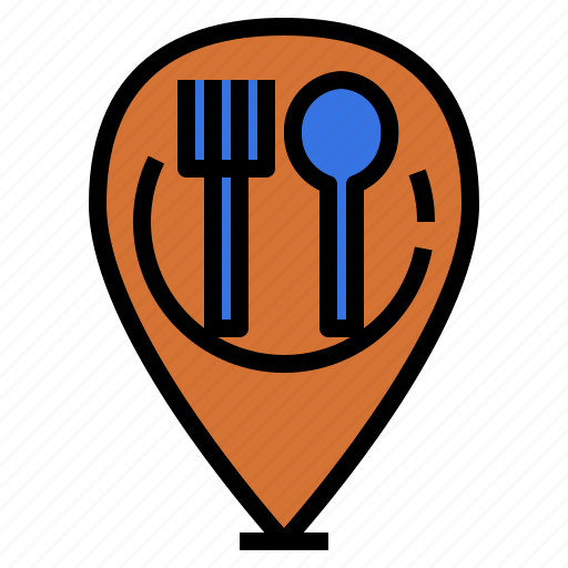 Cafeteria, canteen, eating, landmark, location, restaurant icon - Download on Iconfinder