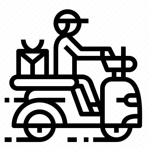 Bike, delivery, rider, scooter icon - Download on Iconfinder