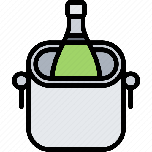 Bucket, cafe, champagne, food, ice, lunch, restaurant icon - Download on Iconfinder