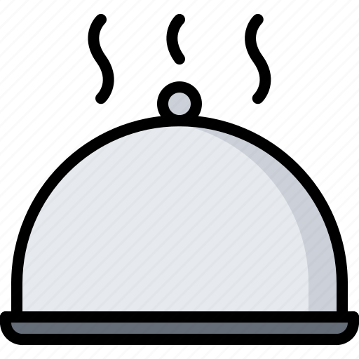 Cafe, cloche, food, lunch, restaurant, tray icon - Download on Iconfinder