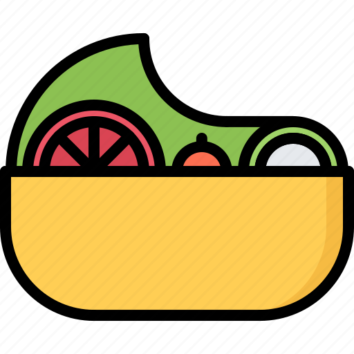 Cafe, cucumber, food, lunch, restaurant, salad, tomato icon - Download on Iconfinder