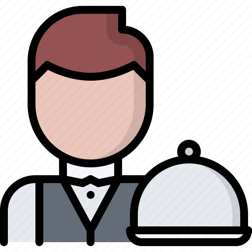 Cafe, cloche, food, lunch, restaurant, tray, waiter icon - Download on Iconfinder