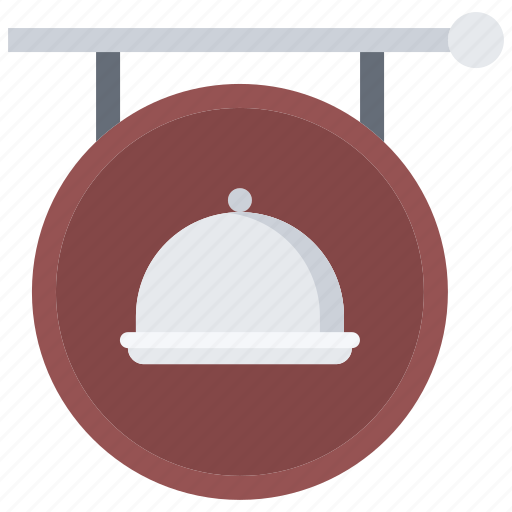 Cafe, cloche, food, lunch, restaurant, sign, signboard icon - Download on Iconfinder