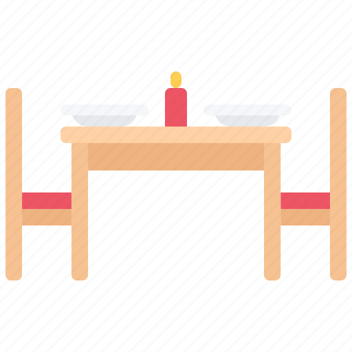 Cafe, chair, food, lunch, plate, restaurant, table icon - Download on Iconfinder