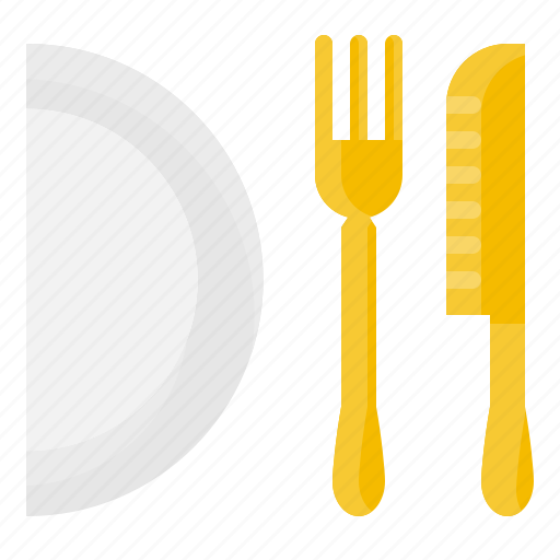 Dish, element, fork, kitchen, knife, restaurant, tool icon - Download on Iconfinder