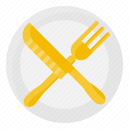 Dish, element, fork, kitchen, knife, restaurant icon - Download on Iconfinder