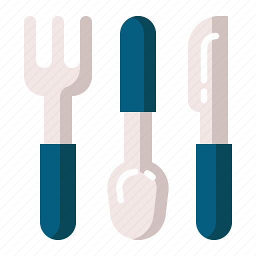 Cutlery, fork, kitchen, knife, restaurant, spoon, tool icon - Download on Iconfinder
