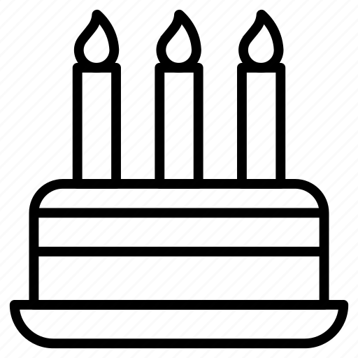 Cake, candle, baked, food icon - Download on Iconfinder