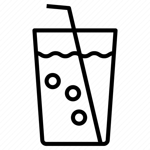Juice, glass, straw, cold icon - Download on Iconfinder