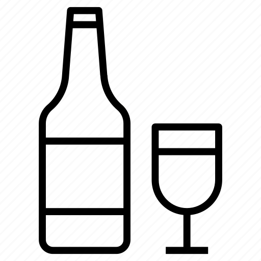 Wine, bottle, glass, beverage icon - Download on Iconfinder