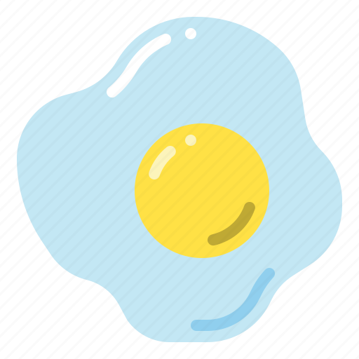 Fried egg, breakfast, sunny side up, egg icon - Download on Iconfinder