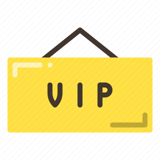 Vip, hanging, sign, area icon - Download on Iconfinder