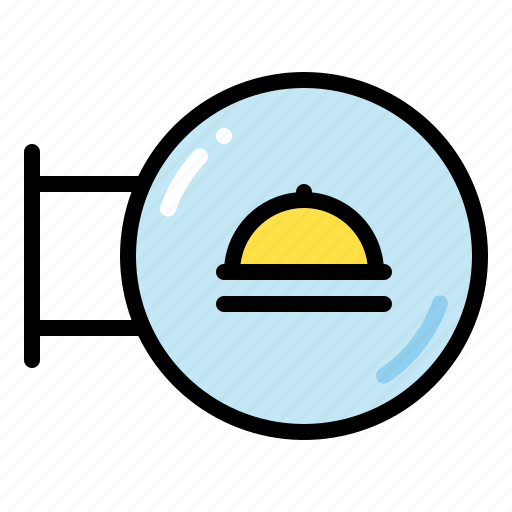 Restaurant sign, sign, street, restaurant icon - Download on Iconfinder