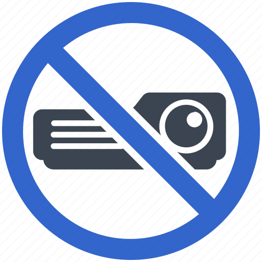 Stop, device, no, no entry, restriction, projector icon - Download on Iconfinder