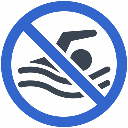 Stop, swimming, no, no entry, swim, restriction icon - Download on Iconfinder