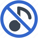 stop, sound, no, no entry, music, restriction