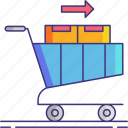 checkout, shopping, cart, trolley