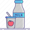 dairy, milk, bottle, drink
