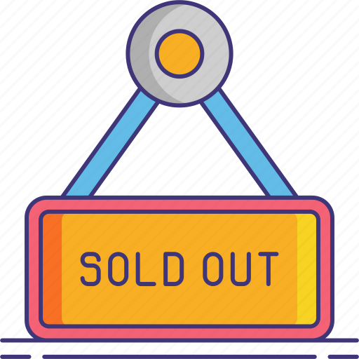 Sold, out, label, sign icon - Download on Iconfinder