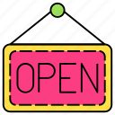 open business, open market, open selling, open store, shop open
