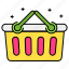 empty basket, online shopping, shopping basket, shopping box, shopping bucket, shopping cart 