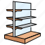 clothes display, clothes rack, clothes shelf, clothes valet, display rack, display shelf, gridwall panels 