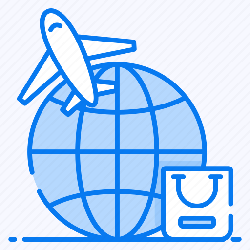 Air freight, ecommerce, global delivery, international delivery, international shopping, worldwide shopping icon - Download on Iconfinder