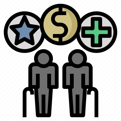 Welfare, retirement, provident, fund, mutual, elderly icon - Download on Iconfinder