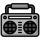 radio, cassette, music, multimedia, boombox, player