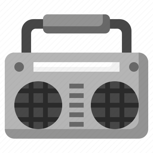 Radio, cassette, music, multimedia, boombox, player icon - Download on Iconfinder