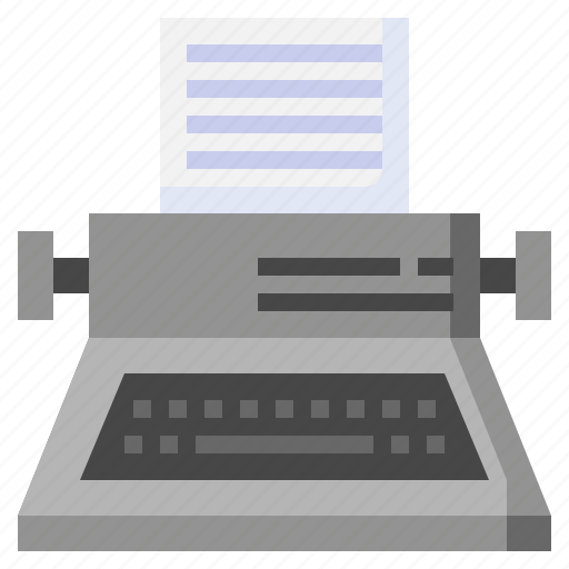 Typewriter, journalist, page, communications, message, writing icon - Download on Iconfinder