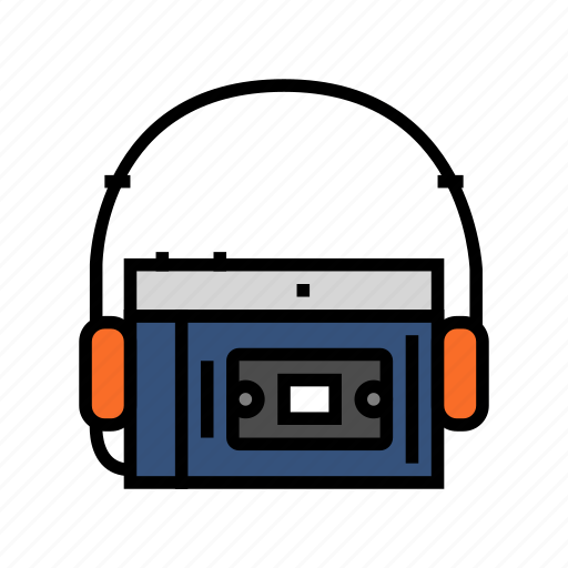 Cassette, audio, player, retro, gadget, technology icon - Download on Iconfinder