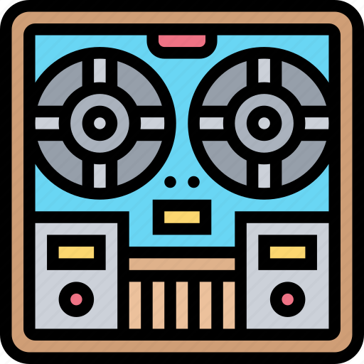 Reel, recorder, player, analog, stereo icon - Download on Iconfinder