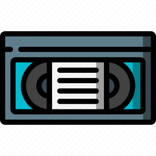 Film, media, movie, record, retro, tape, vhs icon - Download on Iconfinder