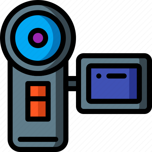 Cam, camcorder, camera, handy, handycam, movie, retro icon - Download on Iconfinder