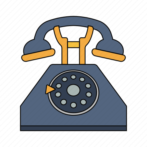 Call, calling, home, number, phone line, retro, telephone icon - Download on Iconfinder