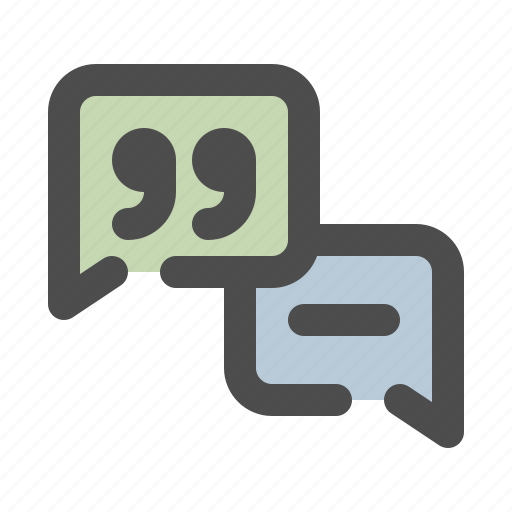 Quote, testimonial, comment, conversation icon - Download on Iconfinder