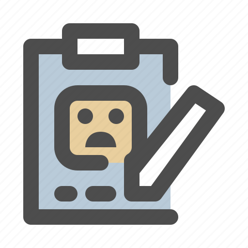 Filling, form, unhappy, negative icon - Download on Iconfinder