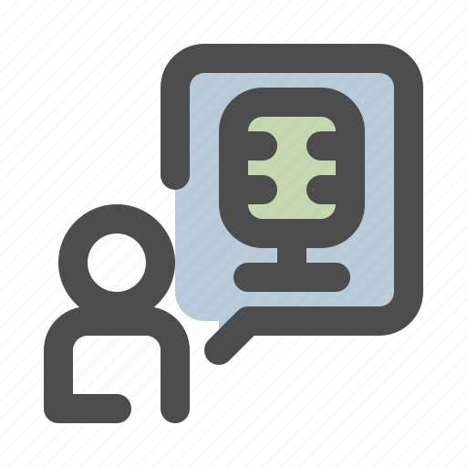Interview, testimonial, feedback, survey icon - Download on Iconfinder