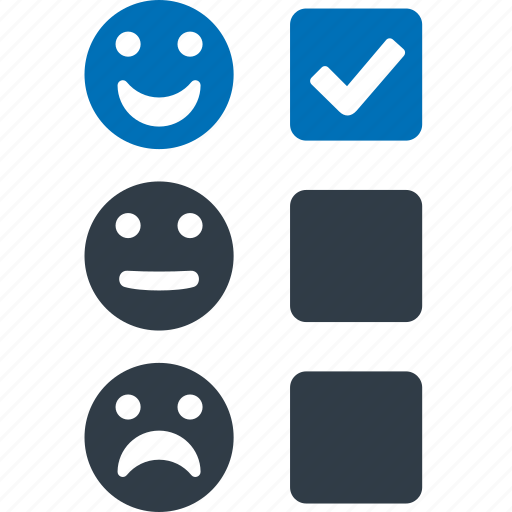 Feedback survey, customer, emoji, feedback, satisfaction, survey, clipboard icon - Download on Iconfinder