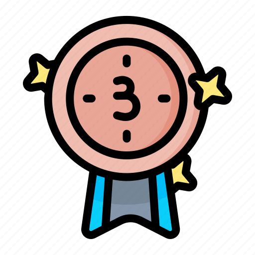 Award, badge, place, reward, third icon - Download on Iconfinder