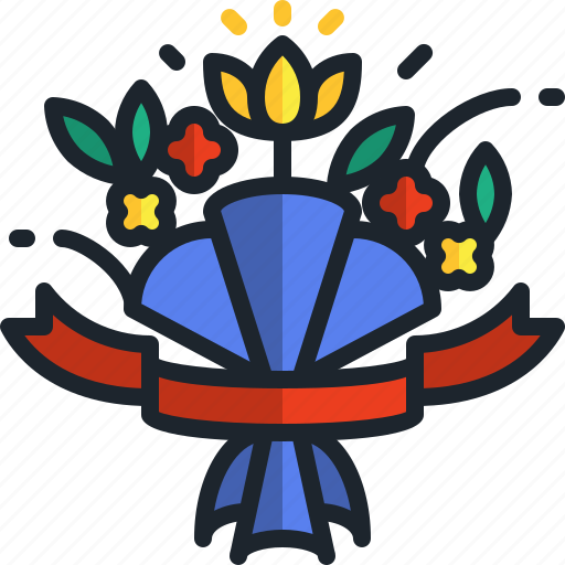 Bouquet, flowers, fresh, delivery, celebration icon - Download on Iconfinder