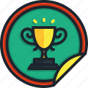 sticker, reward, badge, award
