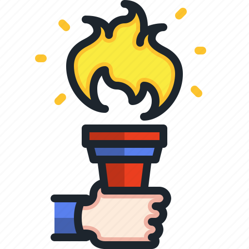 Torch, flame, olympic, sports, games icon - Download on Iconfinder