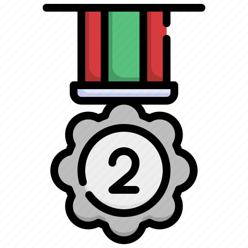 2st, place, sports, award, competition, medal icon - Download on Iconfinder